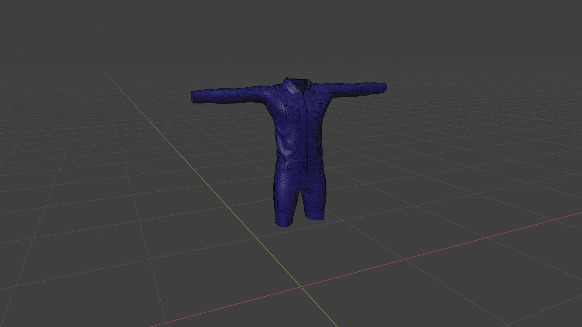 T-Pose Clothing Low-poly 3D model_6
