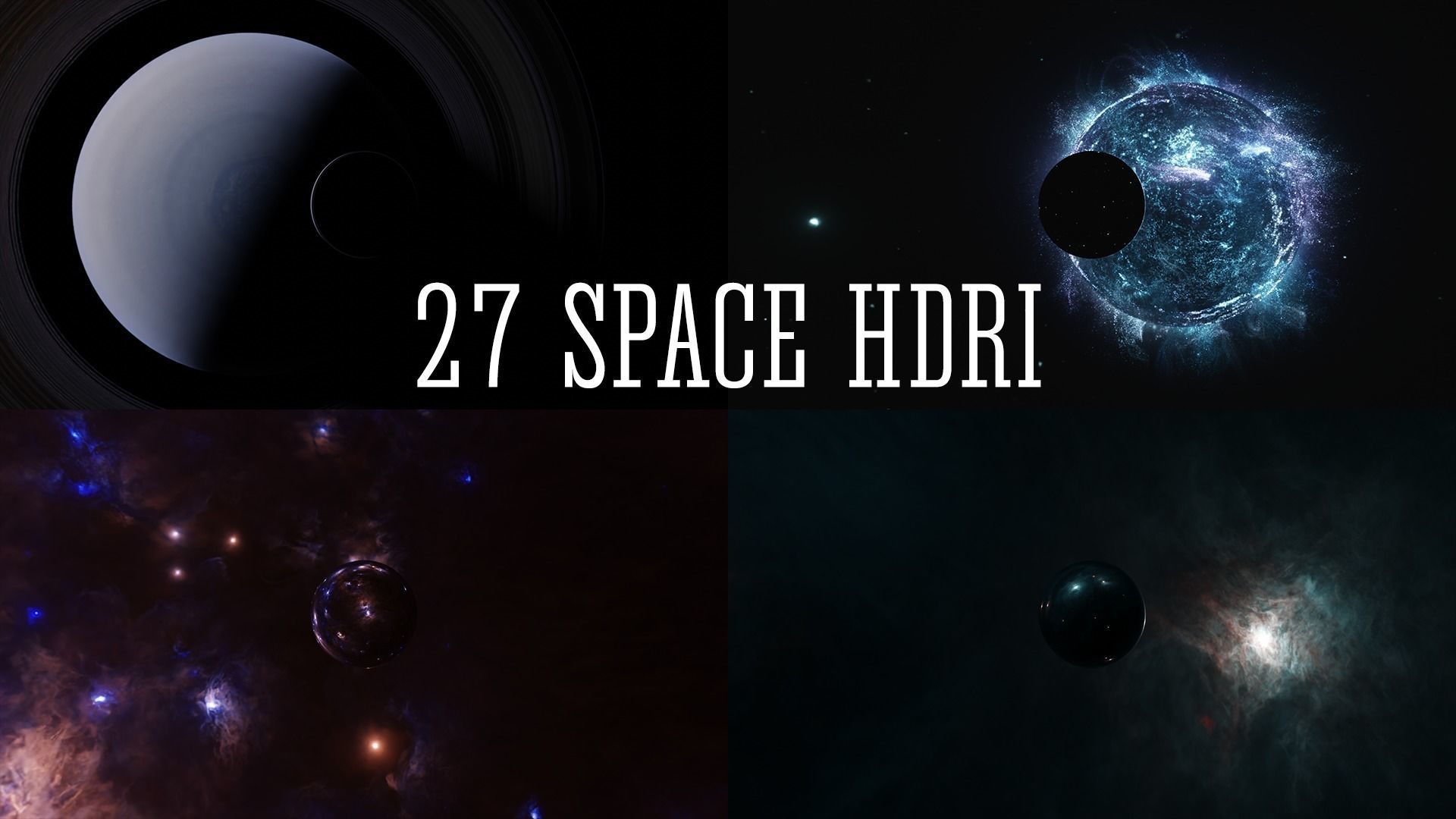 27 Space realistic HDRI Sci-fi 3D Model full pack Low-poly 3D model_6
