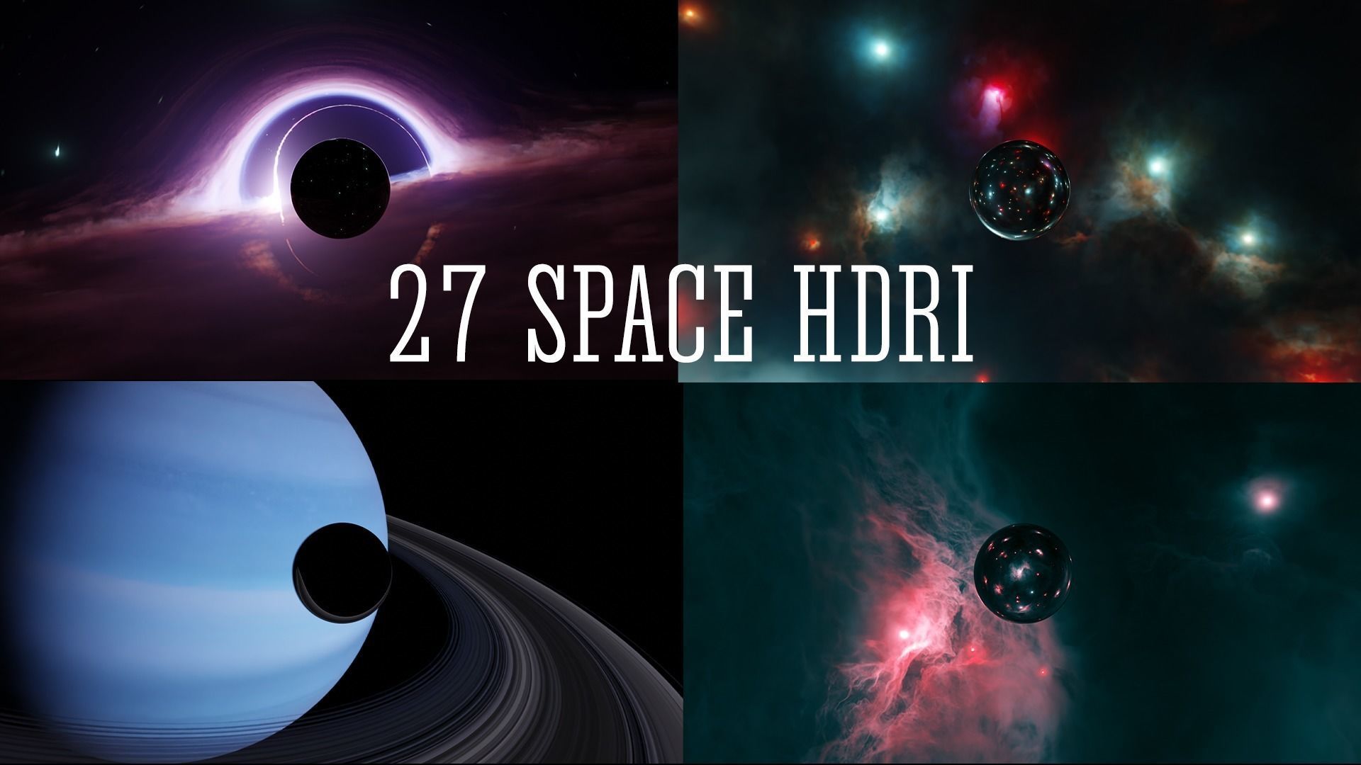 27 Space realistic HDRI Sci-fi 3D Model full pack Low-poly 3D model_1