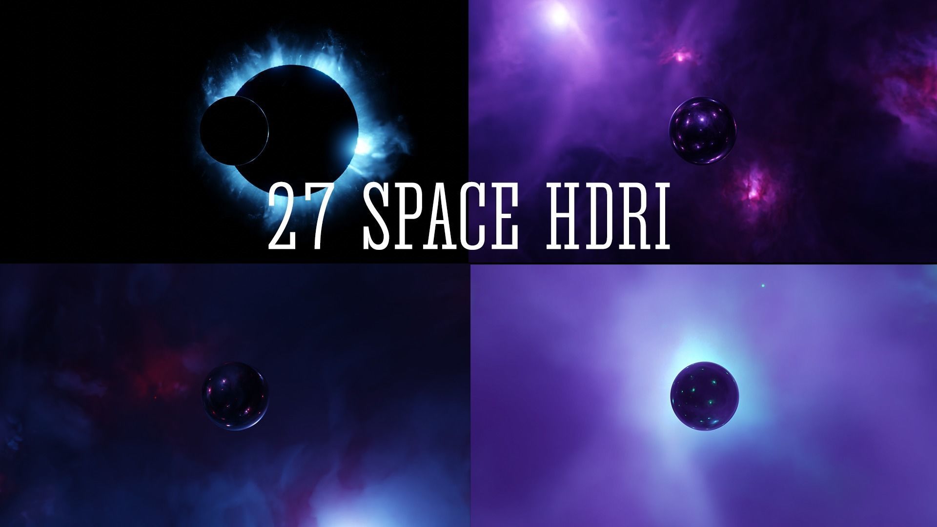 27 Space realistic HDRI Sci-fi 3D Model full pack Low-poly 3D model_5