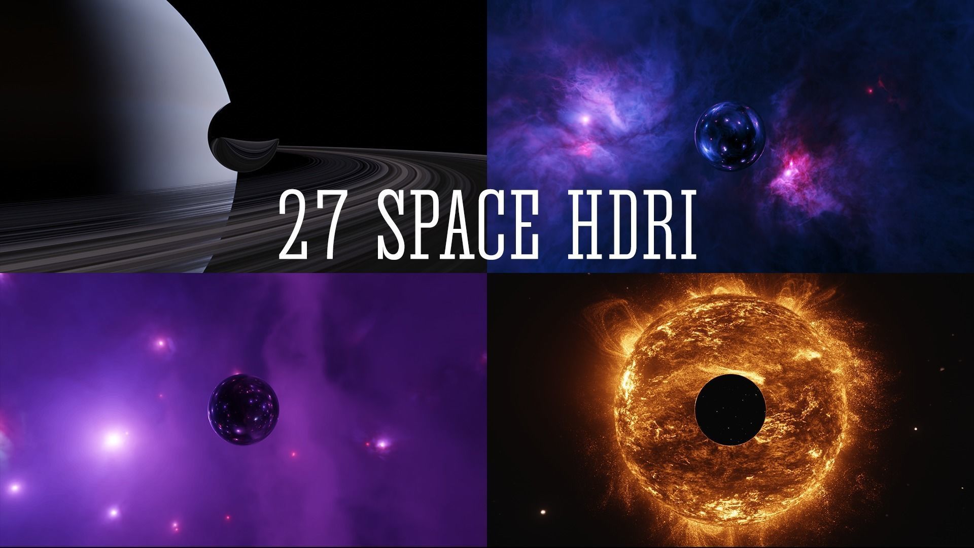 27 Space realistic HDRI Sci-fi 3D Model full pack Low-poly 3D model_2