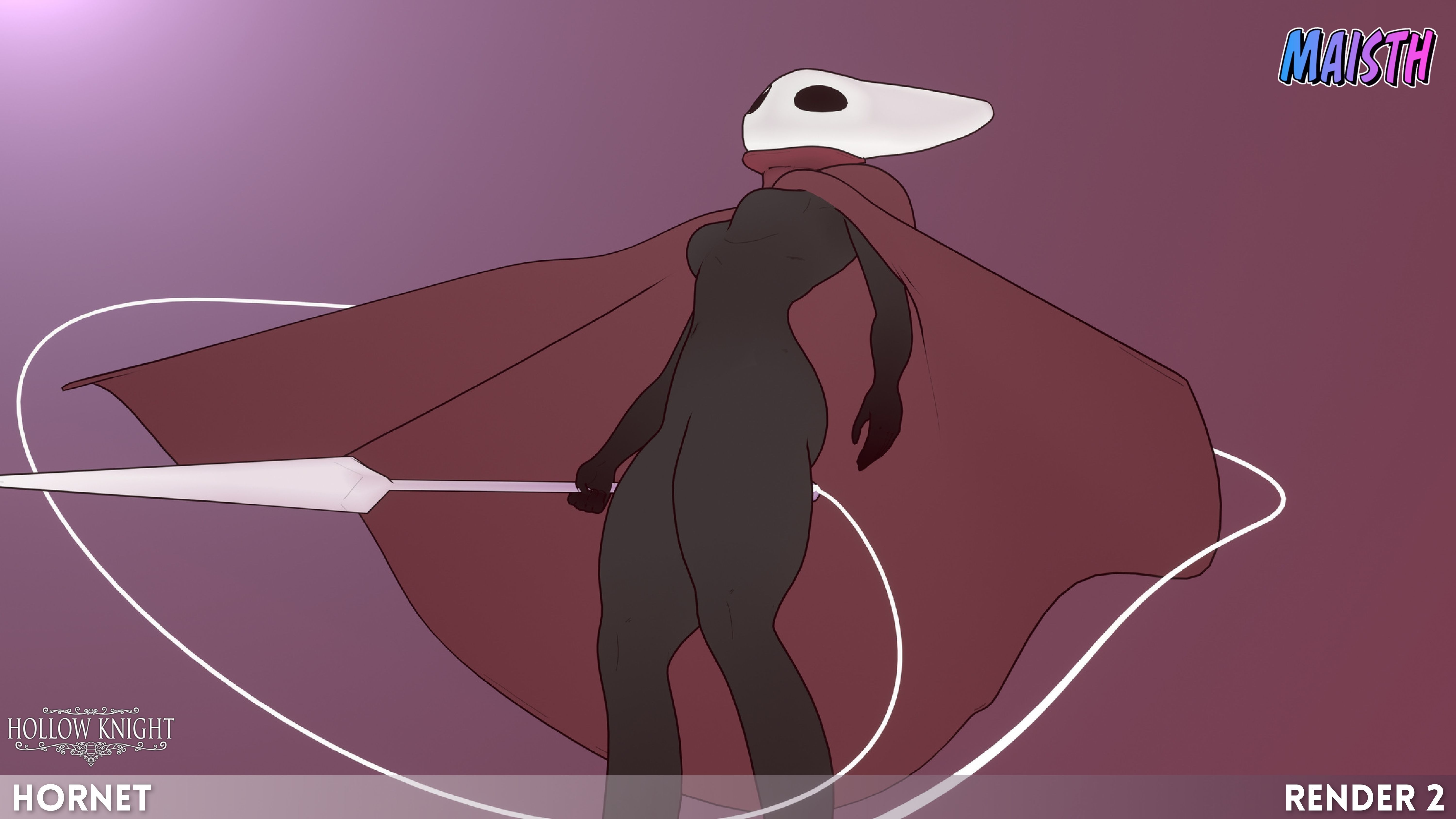 Hornet - Hollow Knight - 3D Model - Rigged 3D model_4