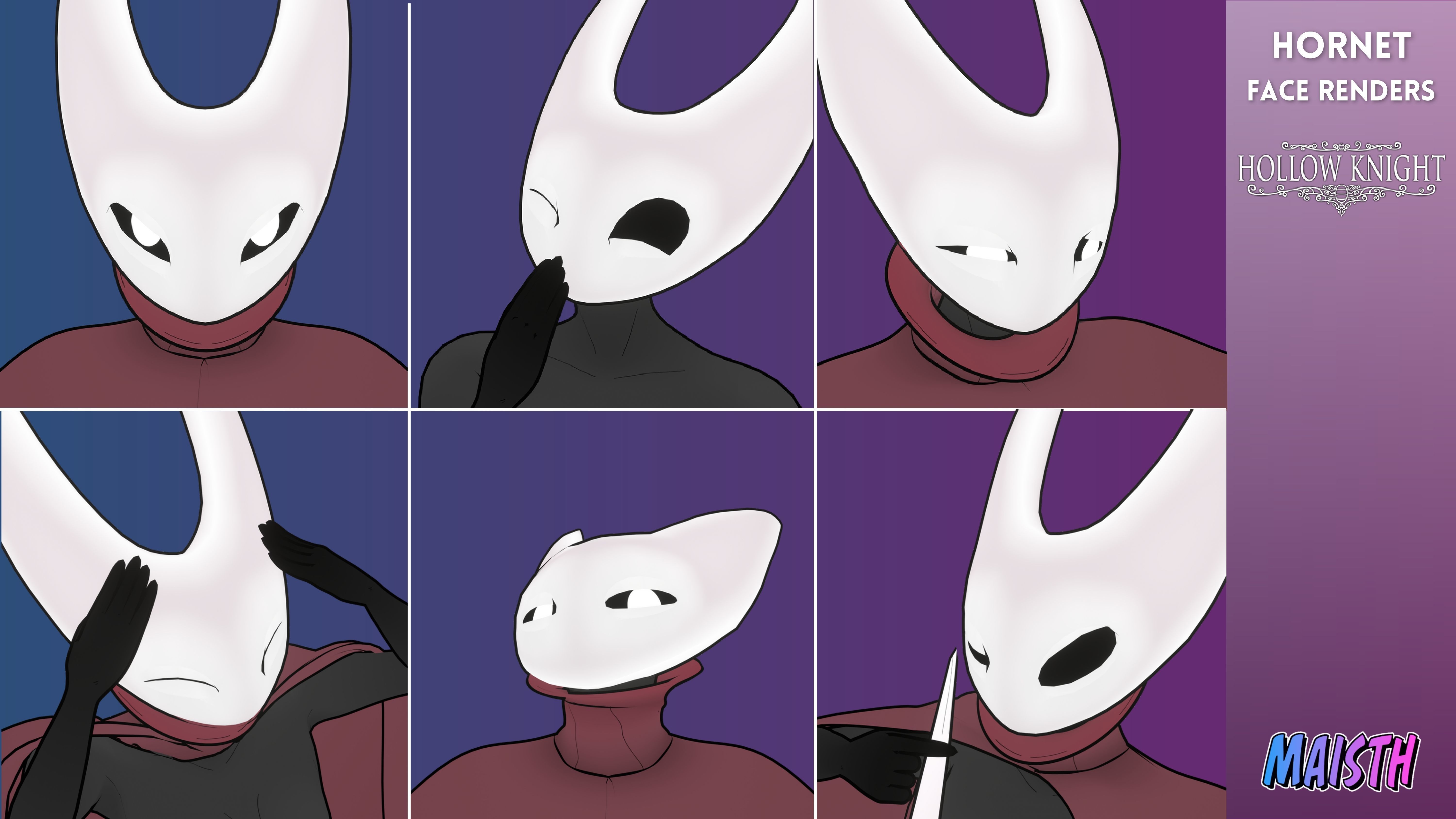 Hornet - Hollow Knight - 3D Model - Rigged 3D model_7