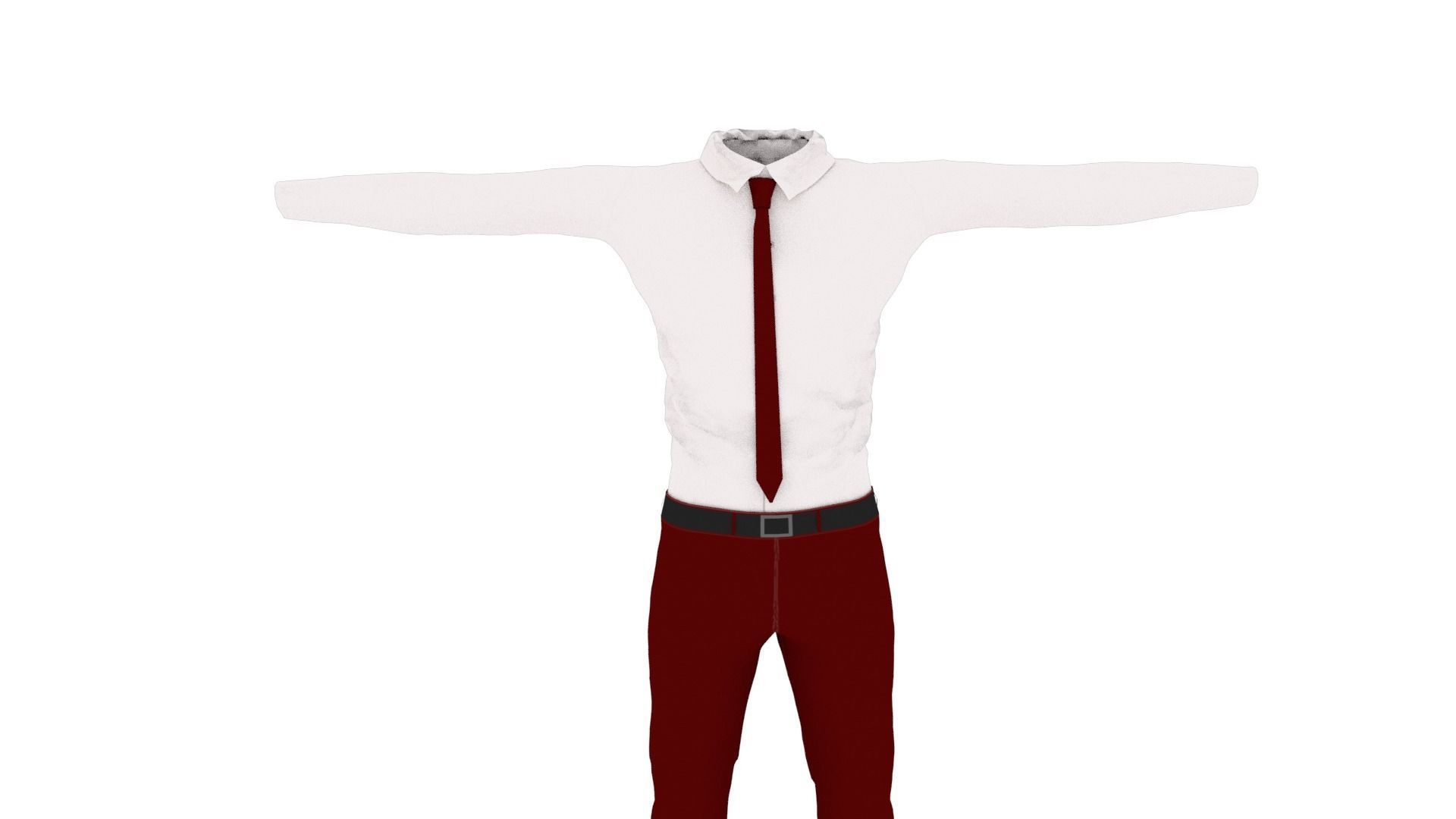 T-Pose Clothing  Low-poly 3D model_2