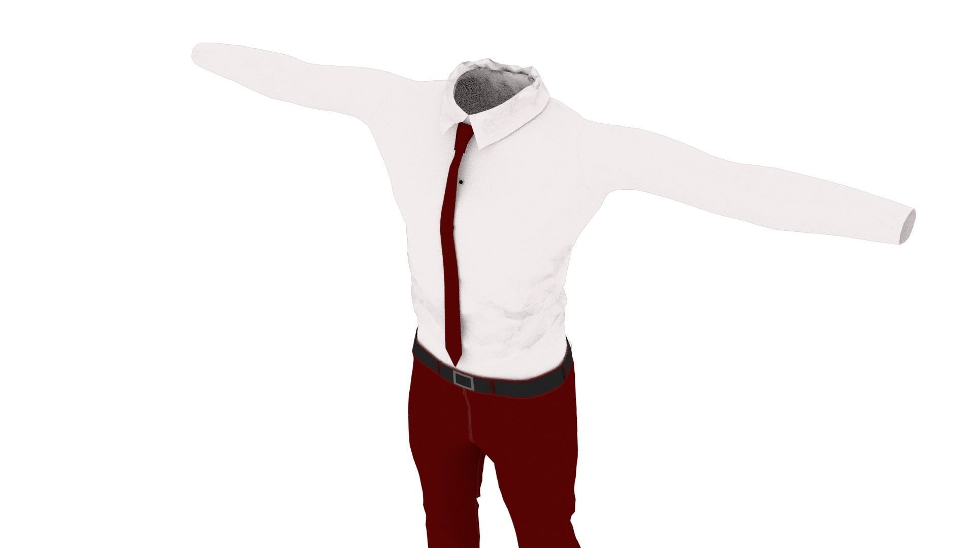 T-Pose Clothing  Low-poly 3D model_3