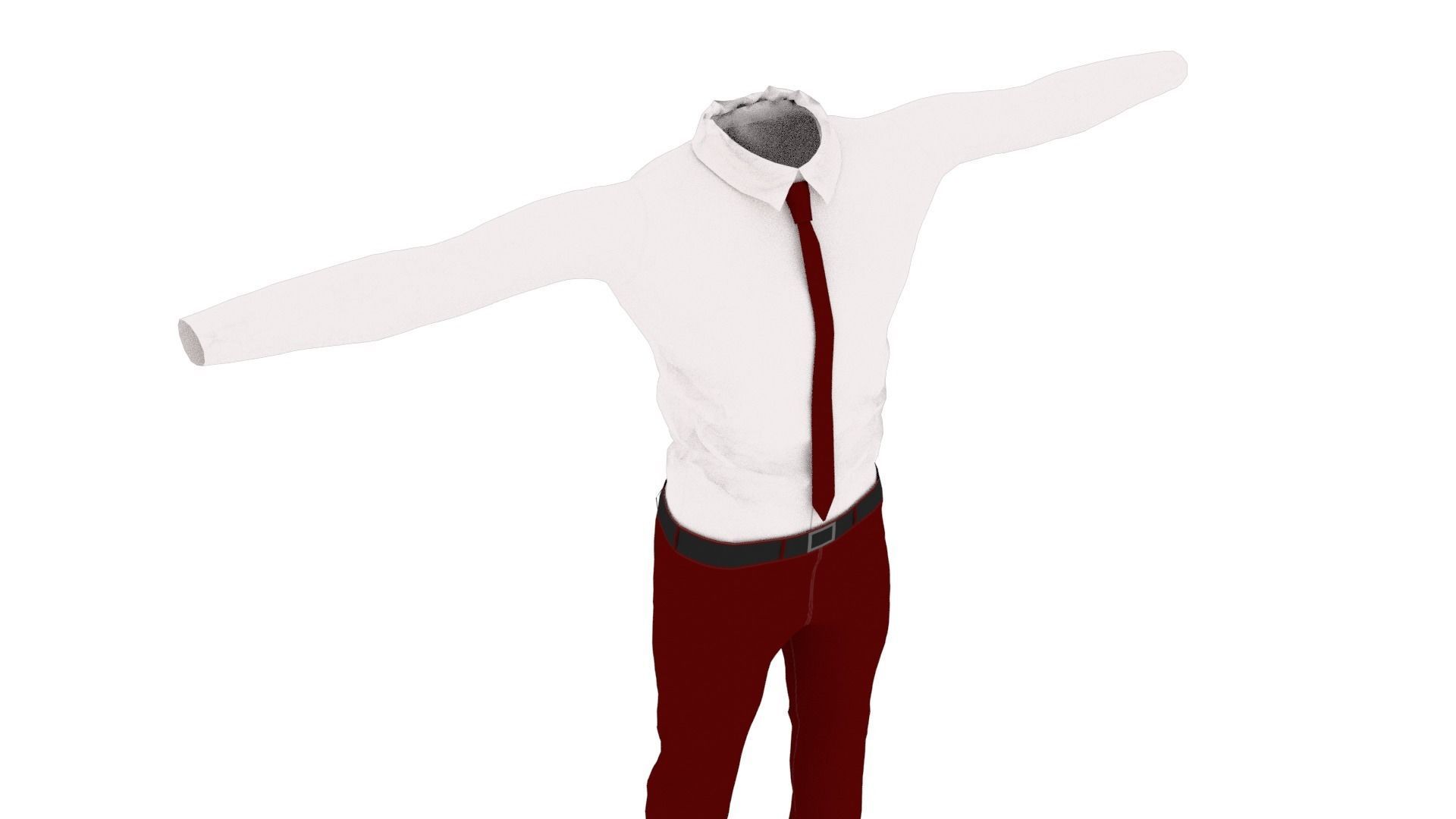T-Pose Clothing  Low-poly 3D model_4