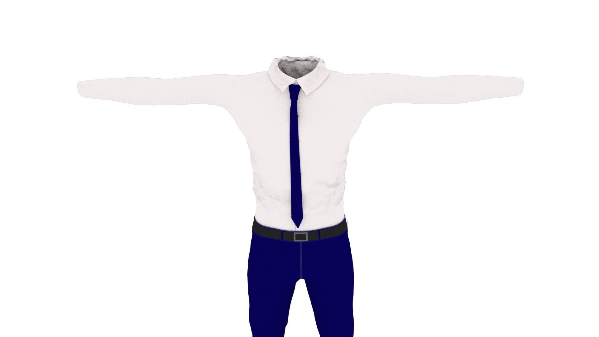 T-Pose Clothing  Low-poly 3D model_5