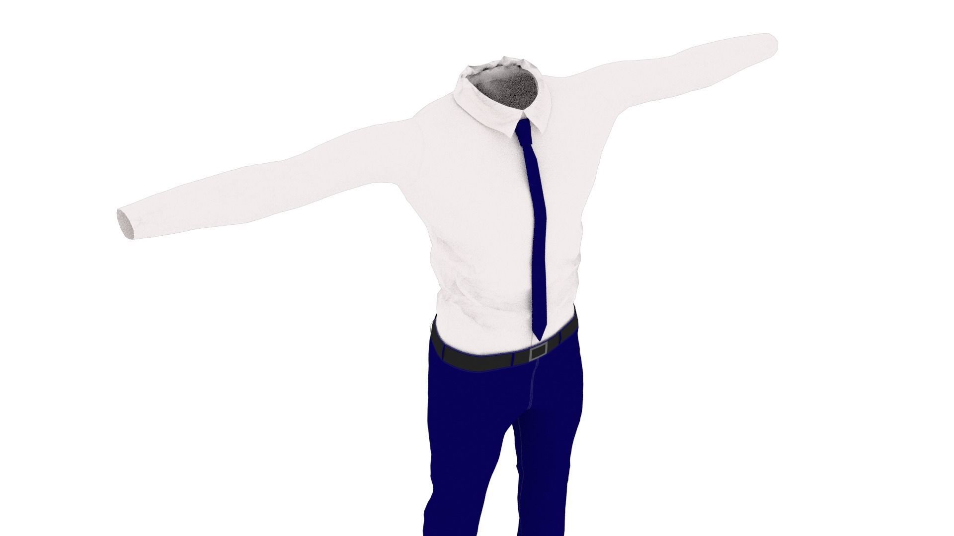 T-Pose Clothing  Low-poly 3D model_4