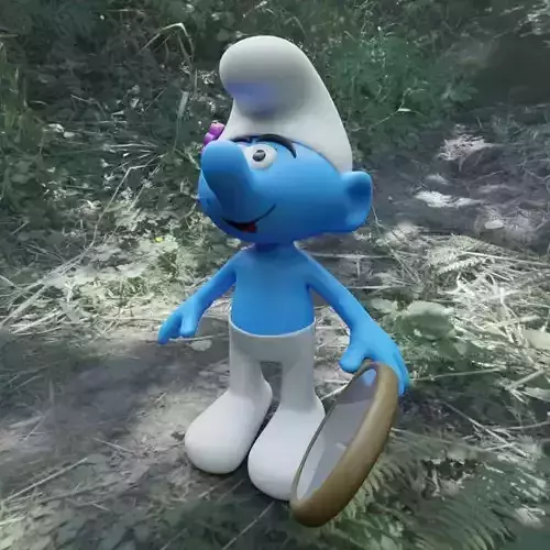 Vanity Smurf Low-poly 3D model