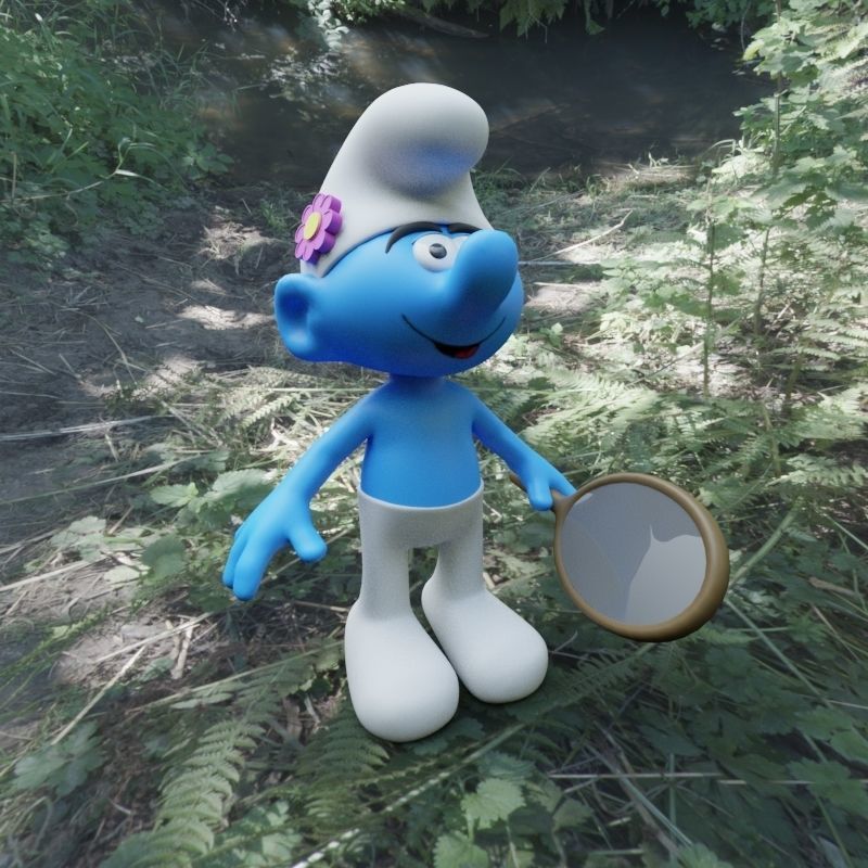 3D model Vanity Smurf VR / AR / low-poly | CGTrader