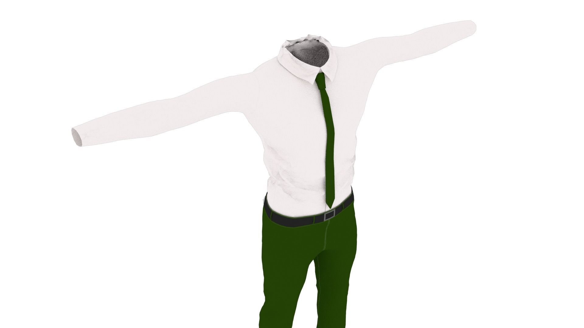 T-Pose Clothing  Low-poly 3D model_4