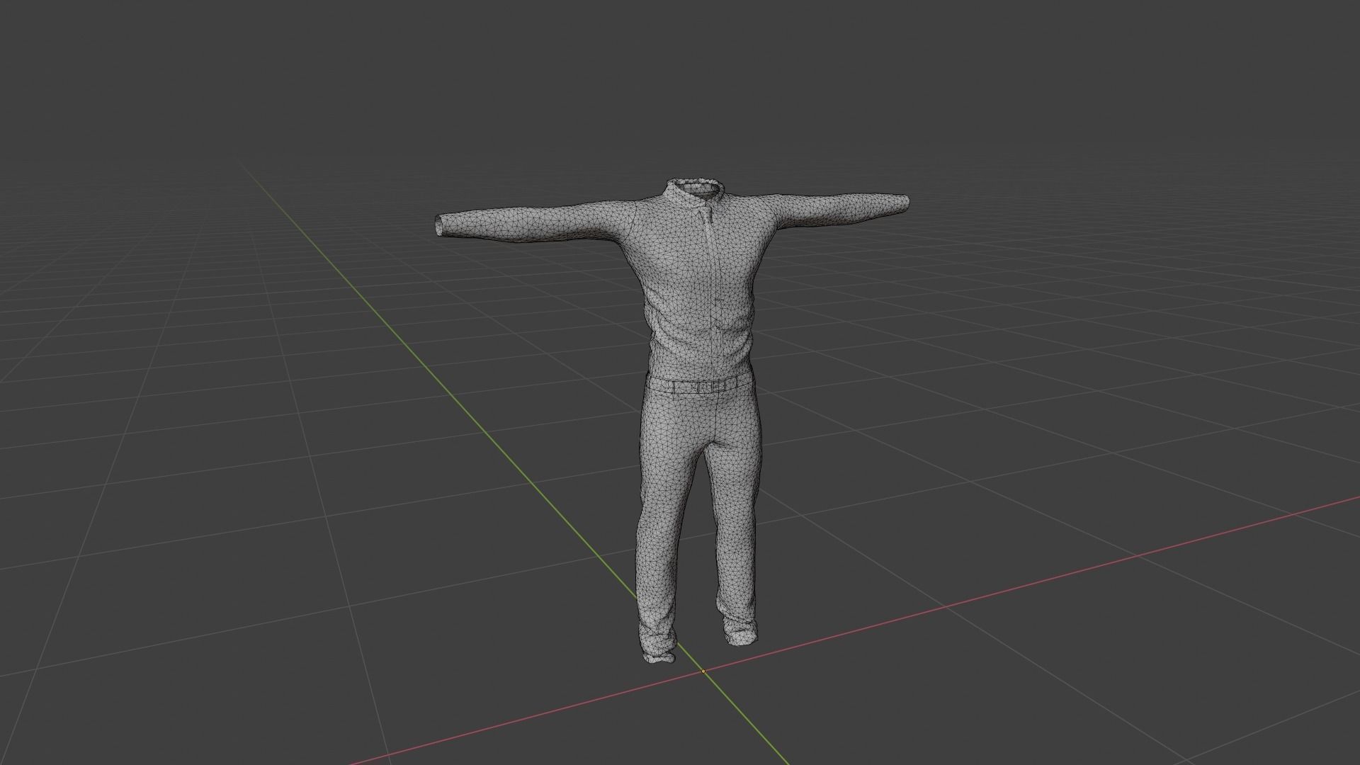 T-Pose Clothing  Low-poly 3D model_6