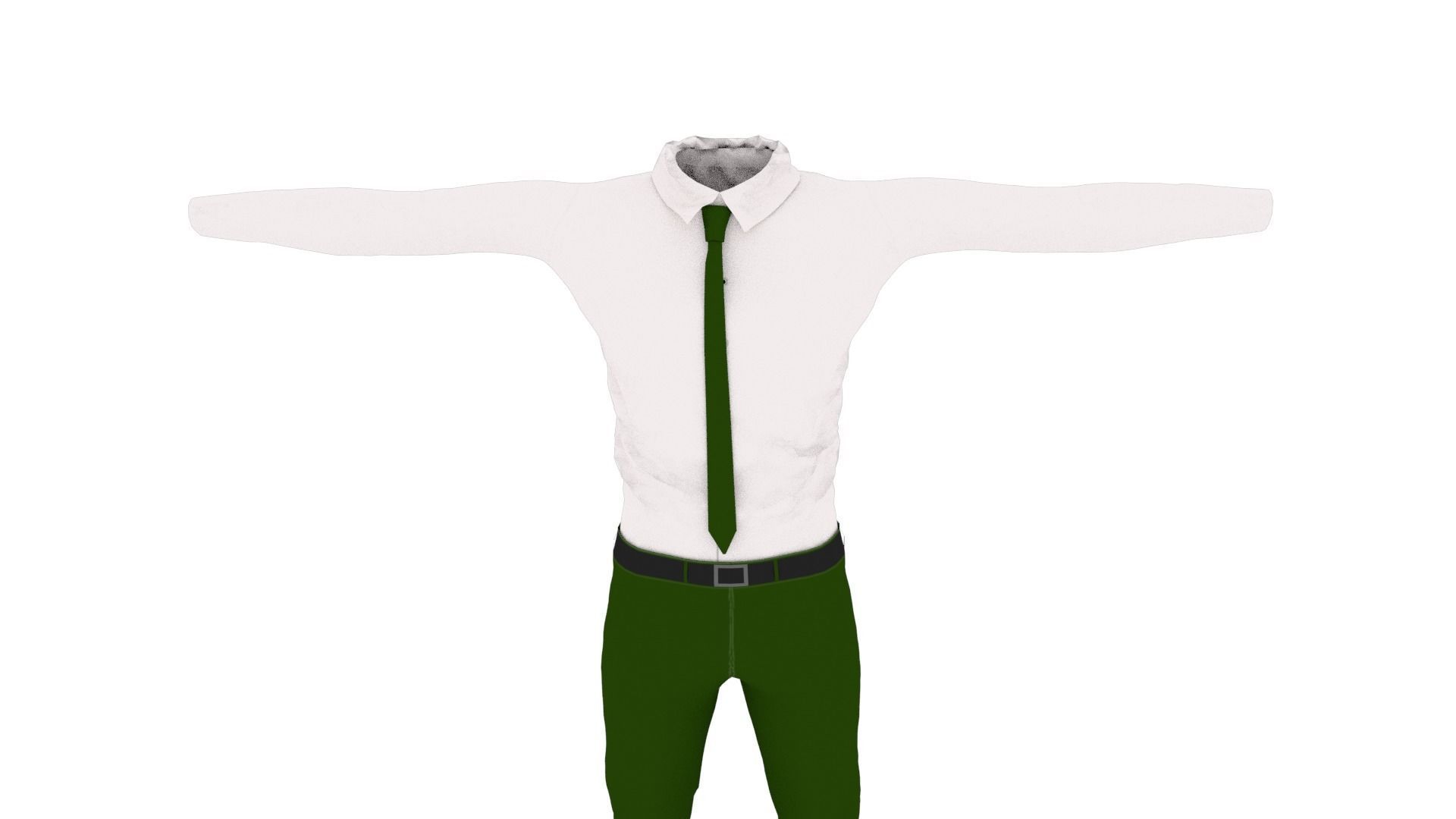 T-Pose Clothing  Low-poly 3D model_5