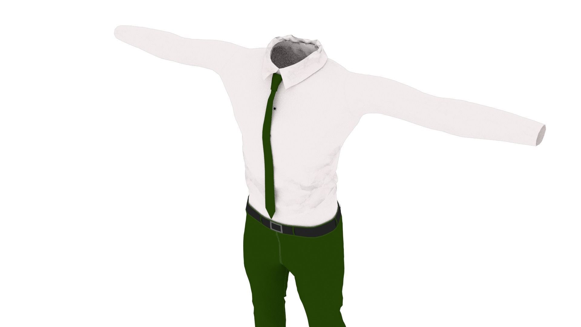 T-Pose Clothing  Low-poly 3D model_3