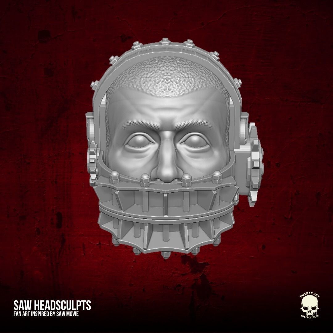 Saw Fan Art Heads 3D printable File 3D print model_16