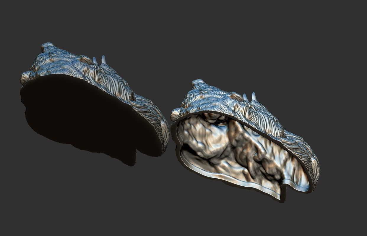 Bear Attack Pendant 3D print model_8