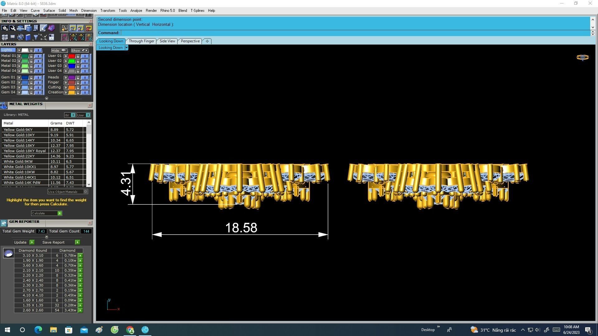 5836 viet nam luxury diamond women earrings 3D print model_5