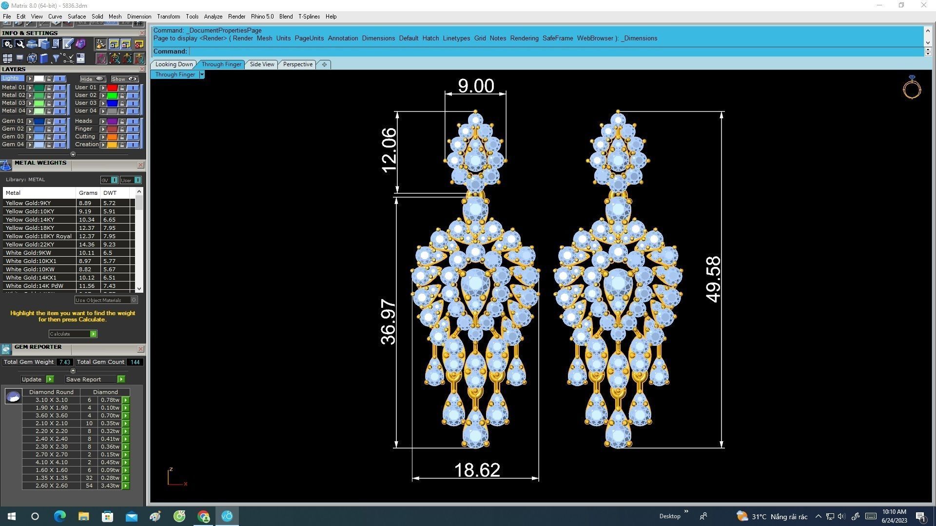 5836 viet nam luxury diamond women earrings 3D print model_6