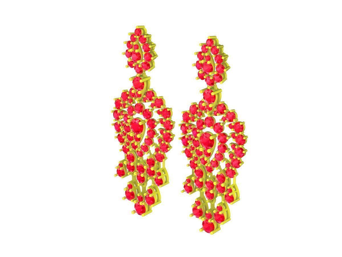 5836 viet nam luxury diamond women earrings 3D print model_1