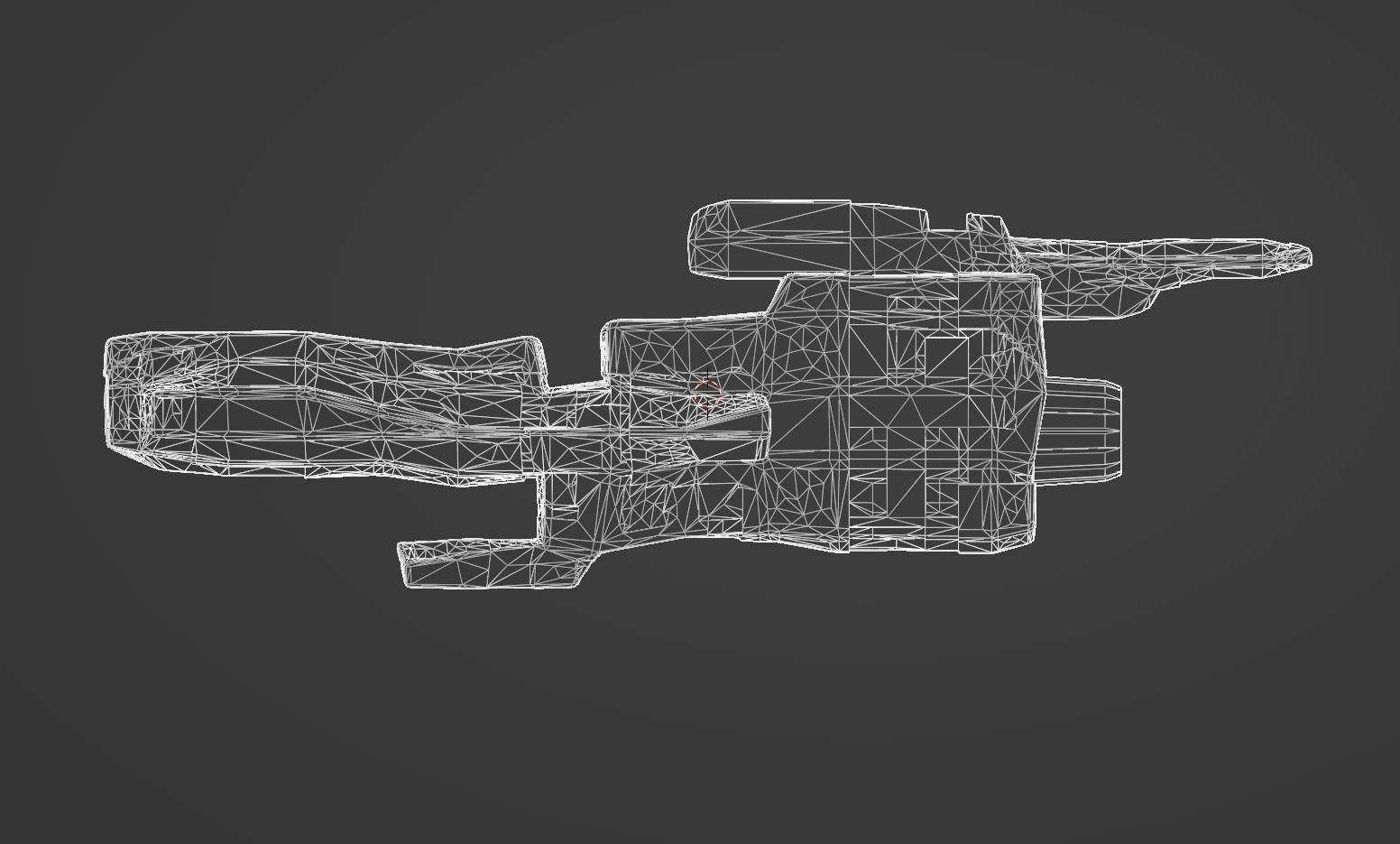 Star Ship Low-poly 3D model_9