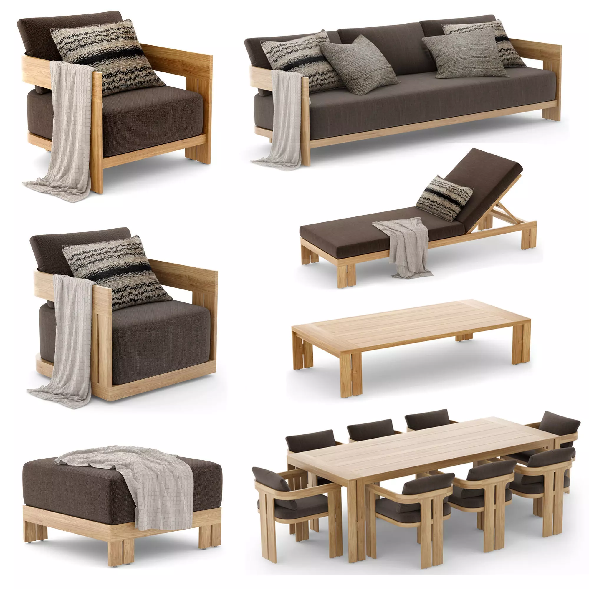 RH Outdoor Matira collection 3D model