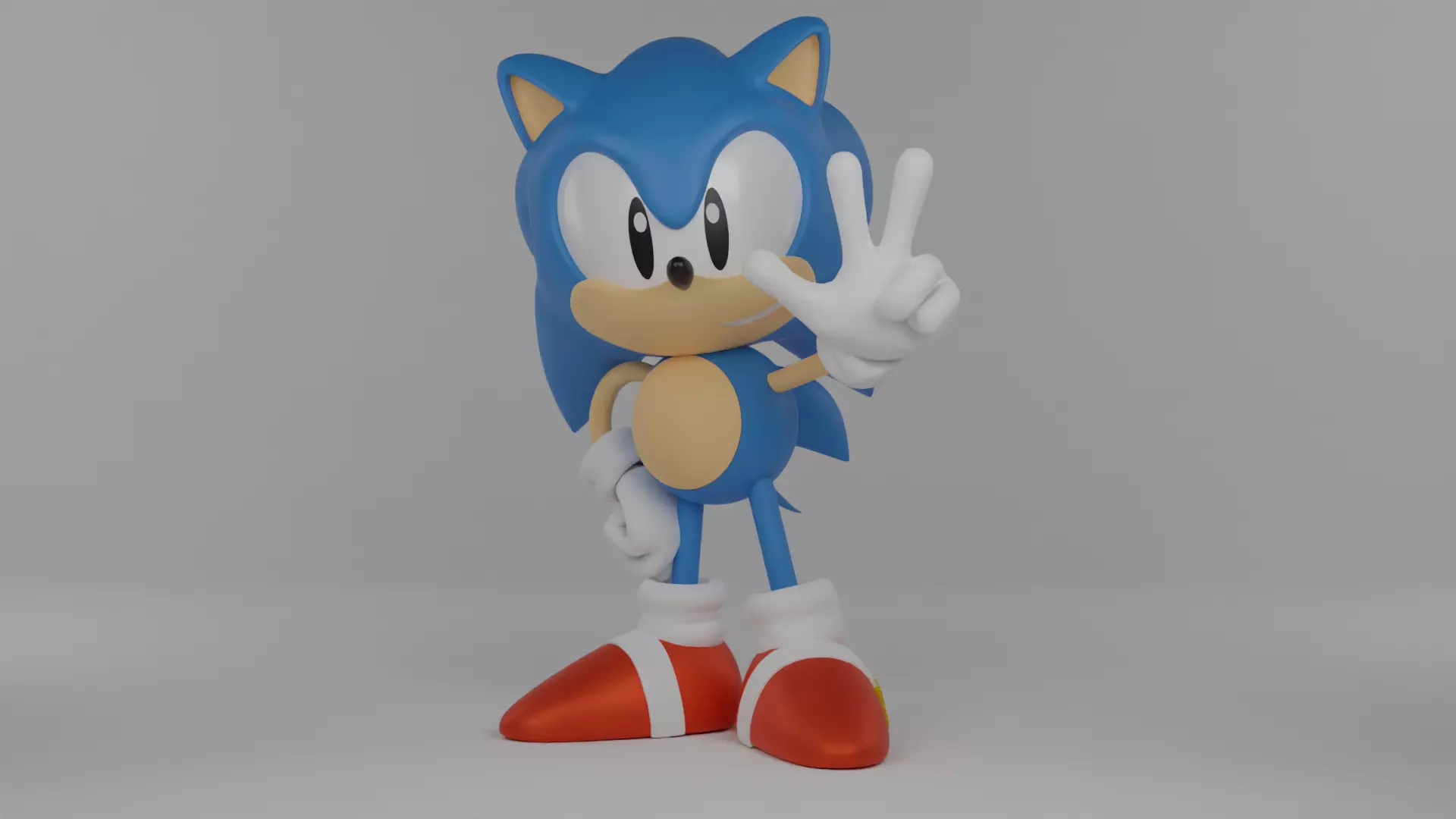 Classic Sonic 3D model