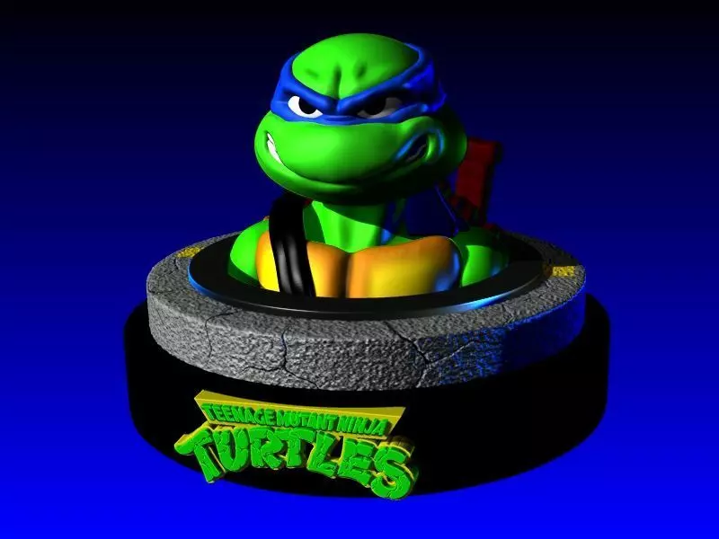 LEO TURTLES MUTANT NINJA MAYHEM CAOS BUST 3D print model