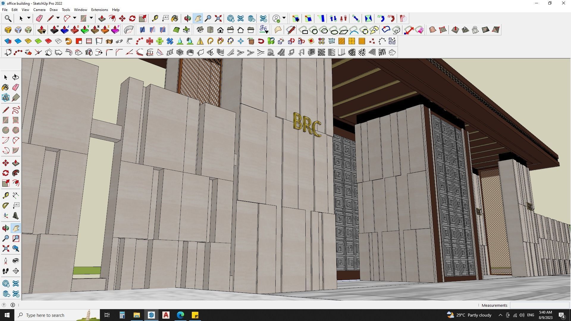 office building 3d model sketchup 3D model_12