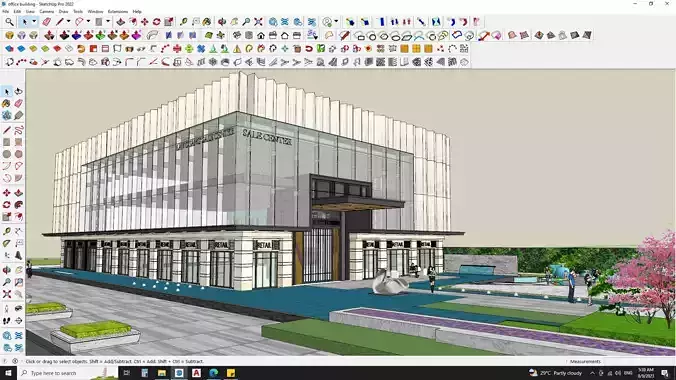 office building 3d model sketchup 3D model