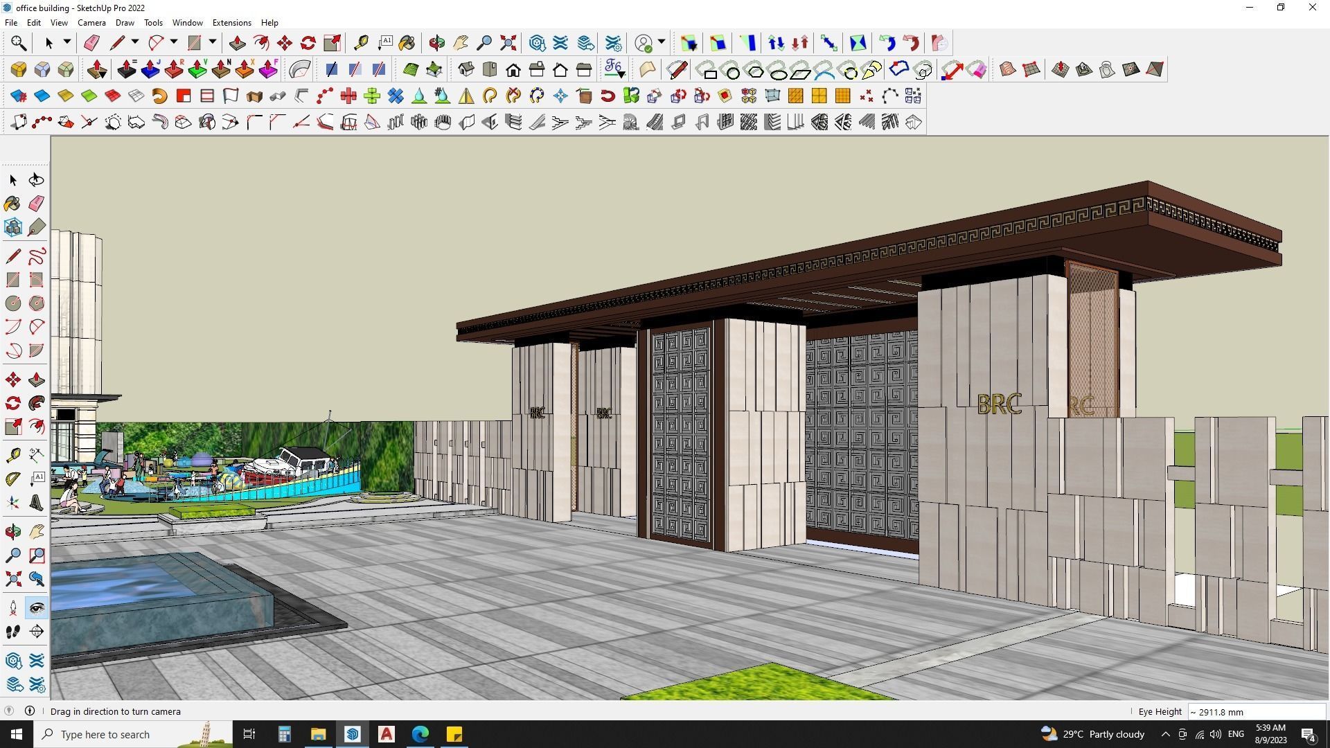 office building 3d model sketchup 3D model_5