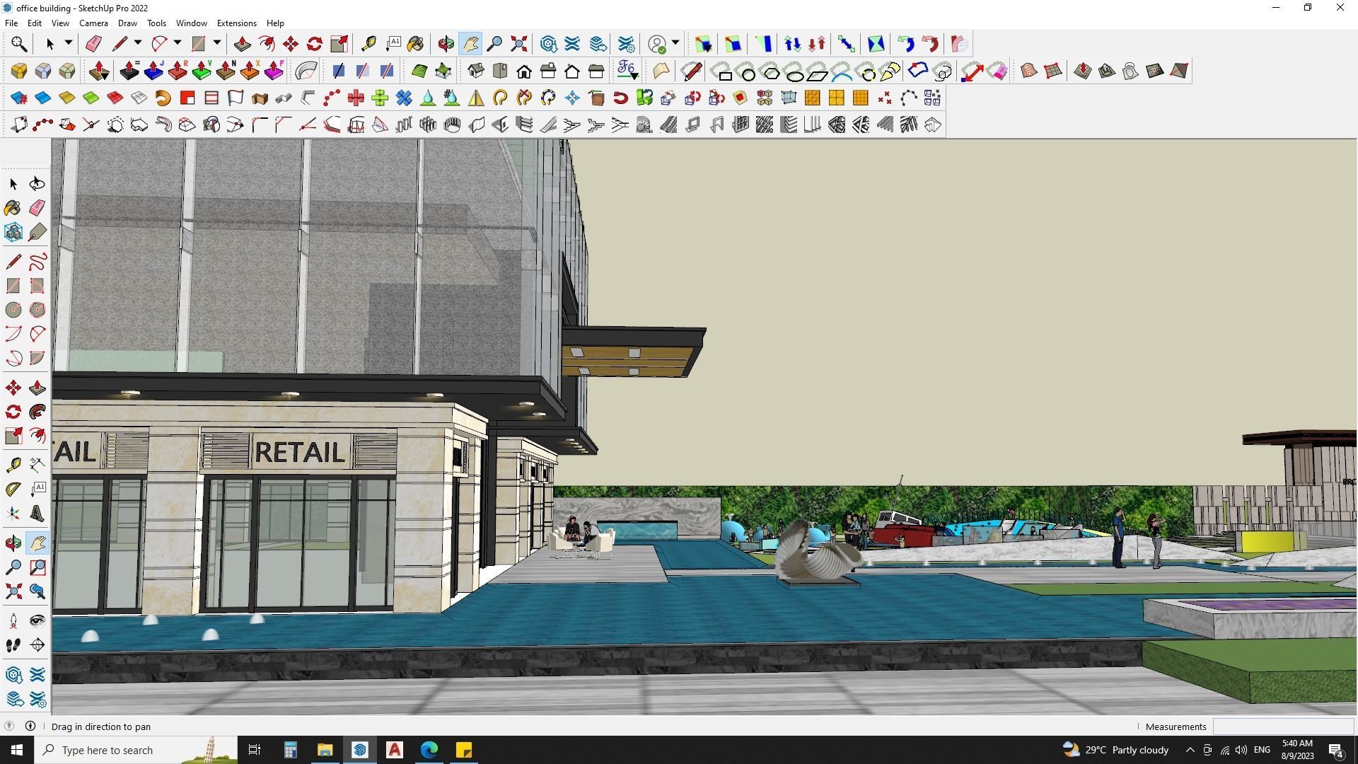 office building 3d model sketchup 3D model_8