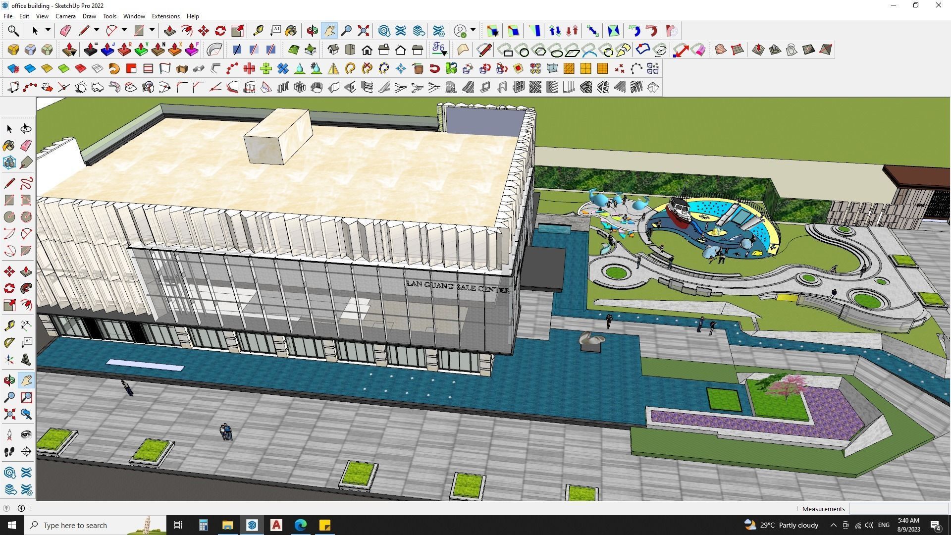 office building 3d model sketchup 3D model_9