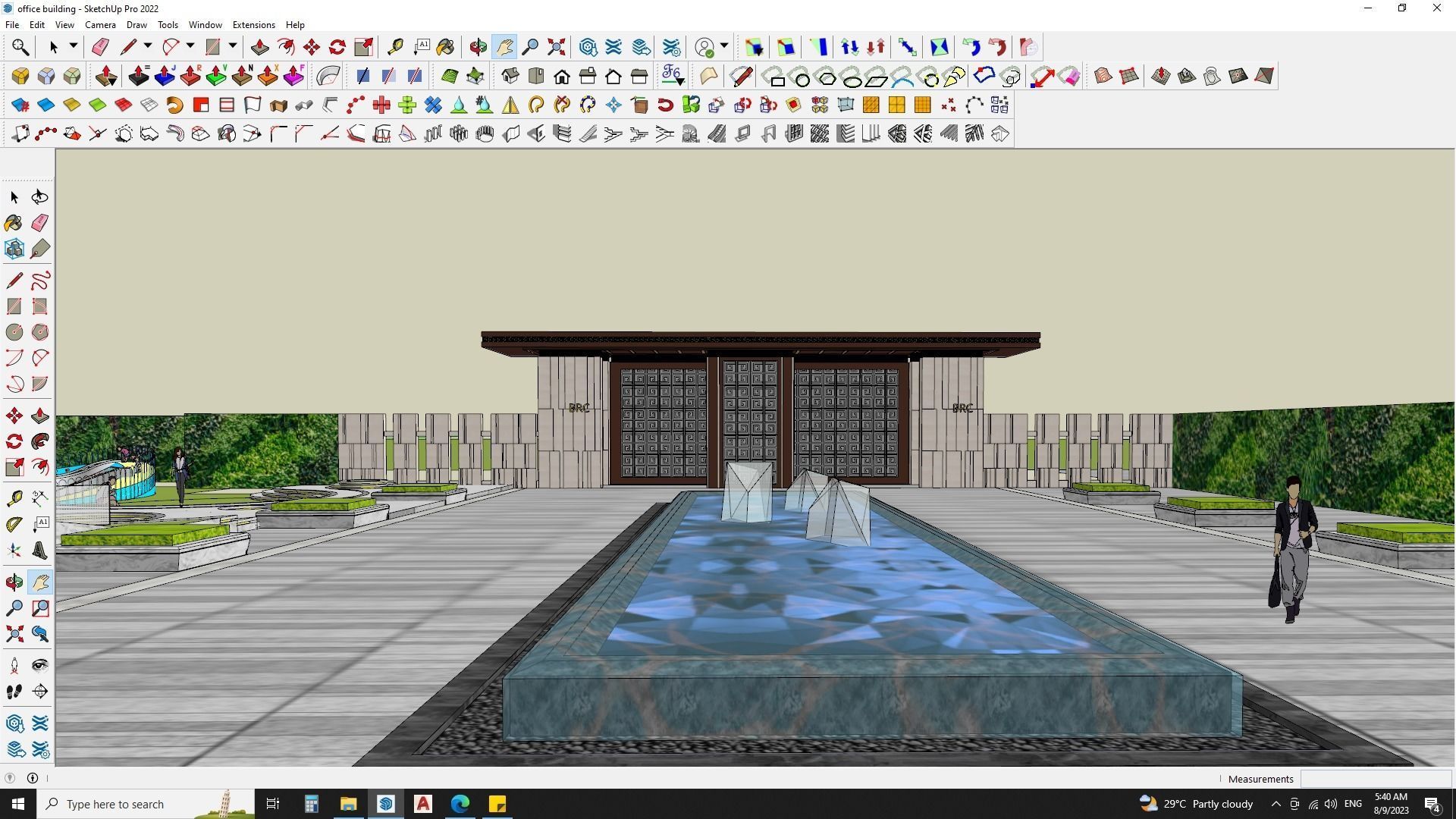 office building 3d model sketchup 3D model_11