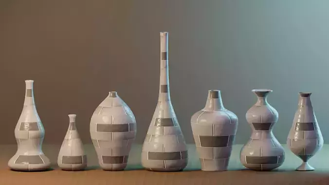Seven Piece of Vase - Vase Collection