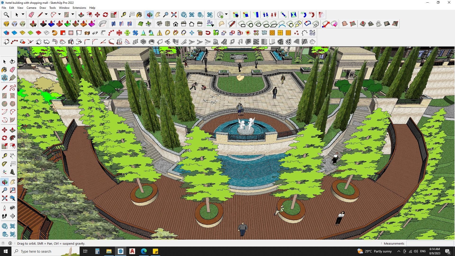 HOTEL SKETCHUP MODEL APARTMENTS CITY 3D model_18