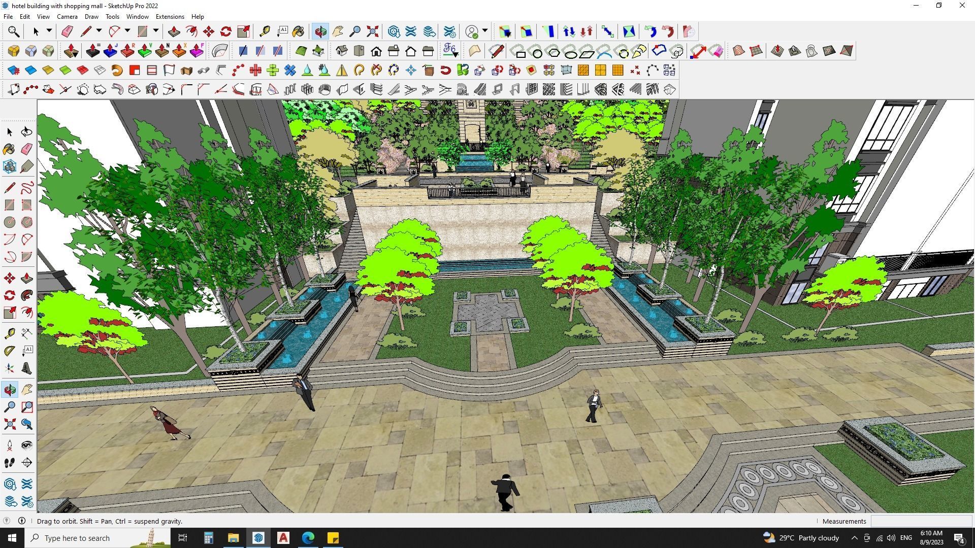 HOTEL SKETCHUP MODEL APARTMENTS CITY 3D model_20