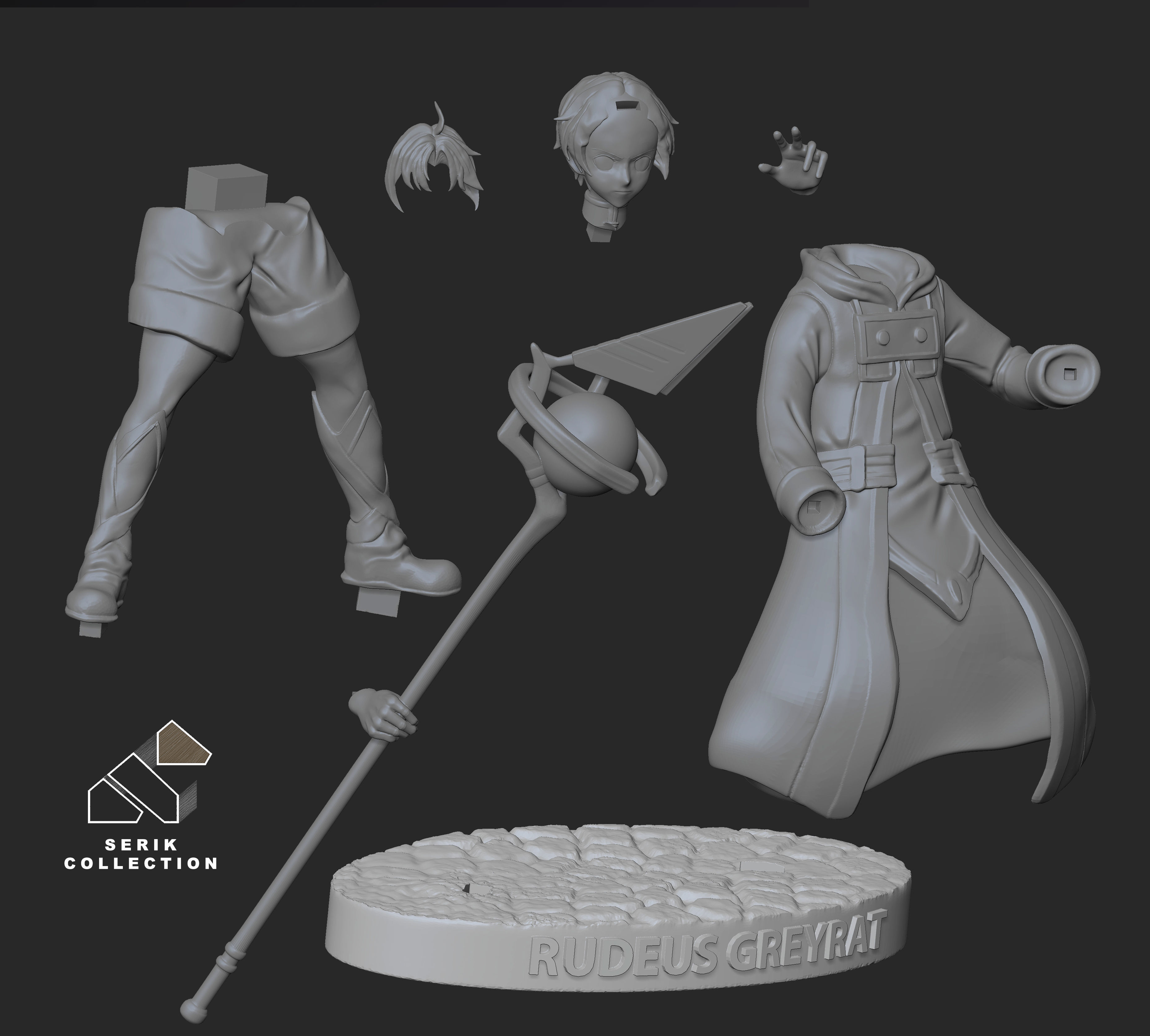 RUDEUS GREYRAT - MUSHOKU TENSEI JOBLESS REINCARNATION 3D print model_8