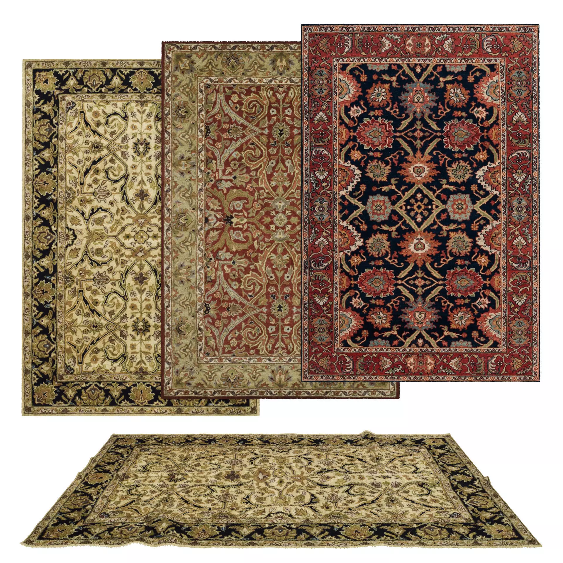 Rugs No 907 Low-poly 3D model_0