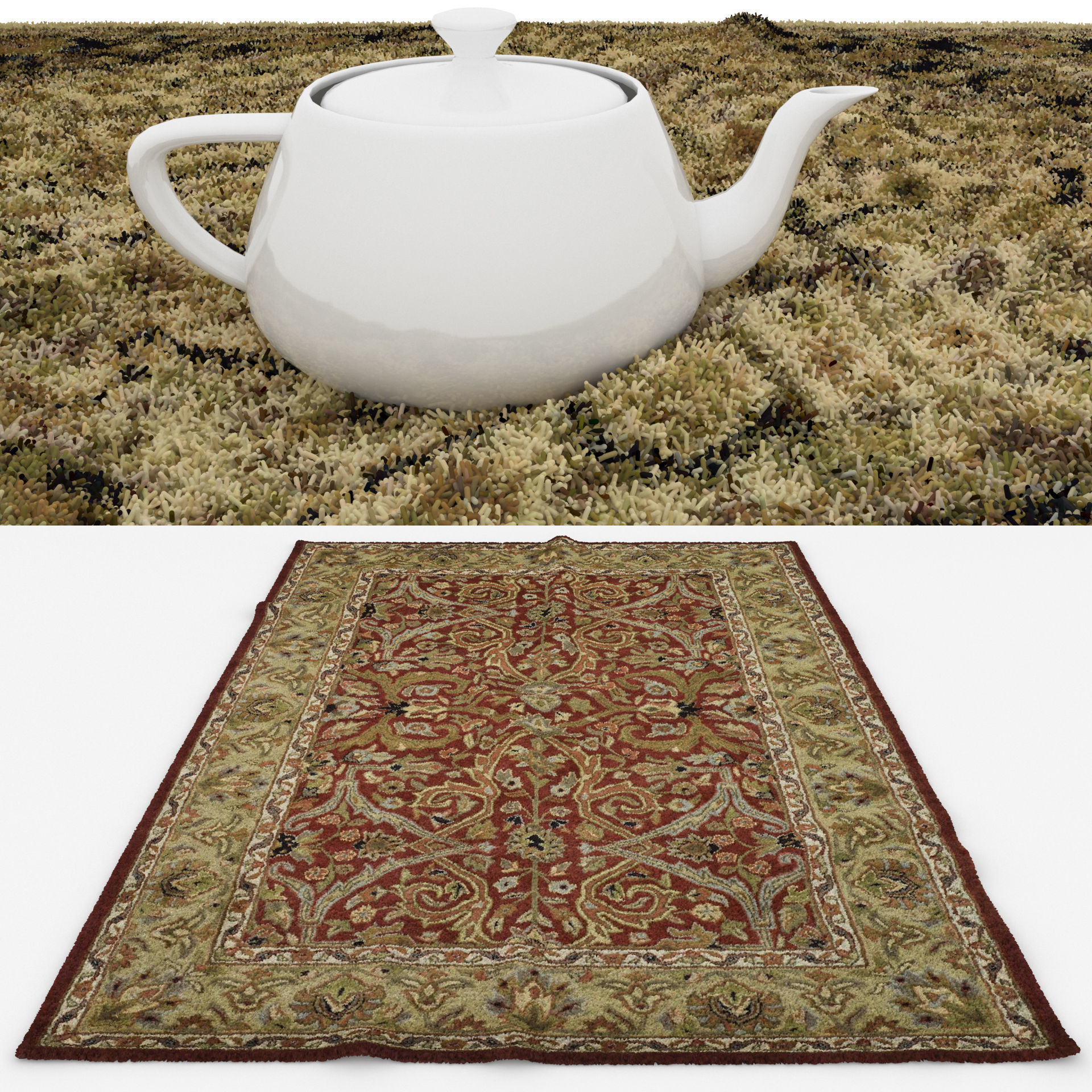 Rugs No 907 Low-poly 3D model_1