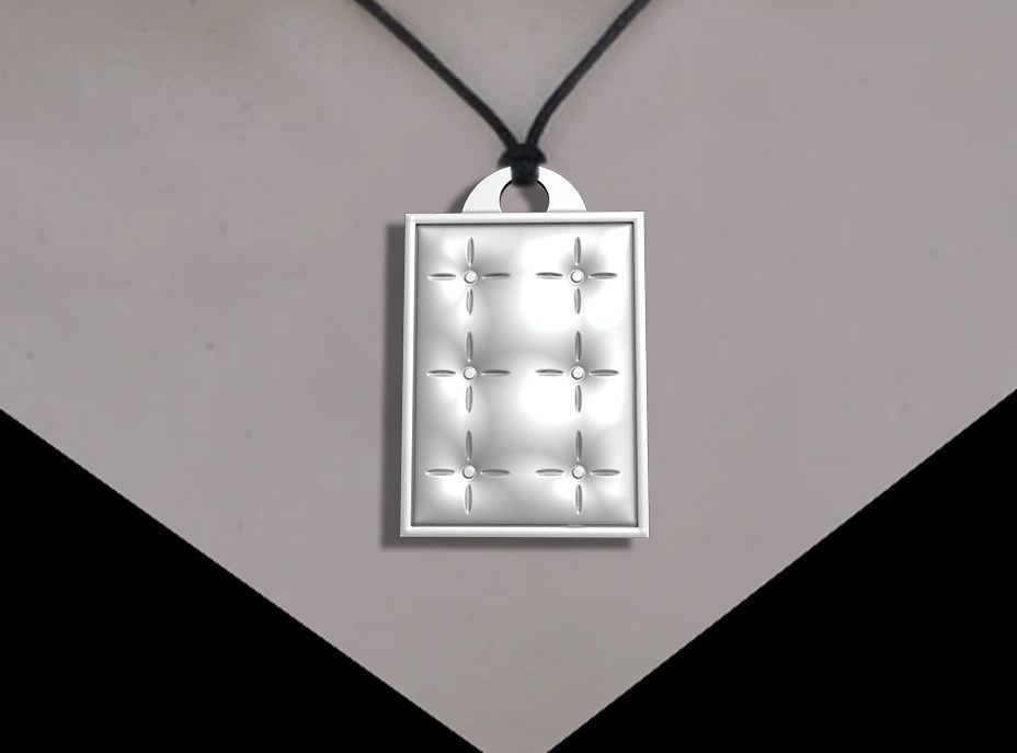   Cabotna shape pendant 3D print model_3