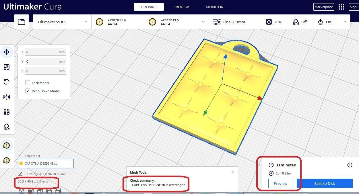   Cabotna shape pendant 3D print model_5