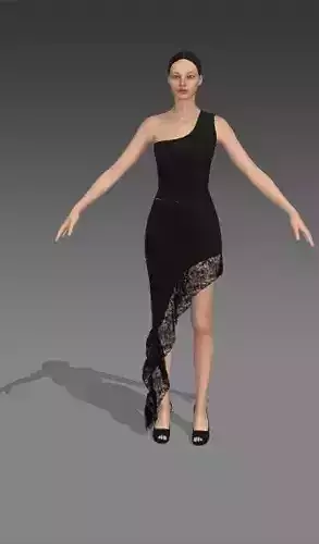 one shoulder blouse and skirt 