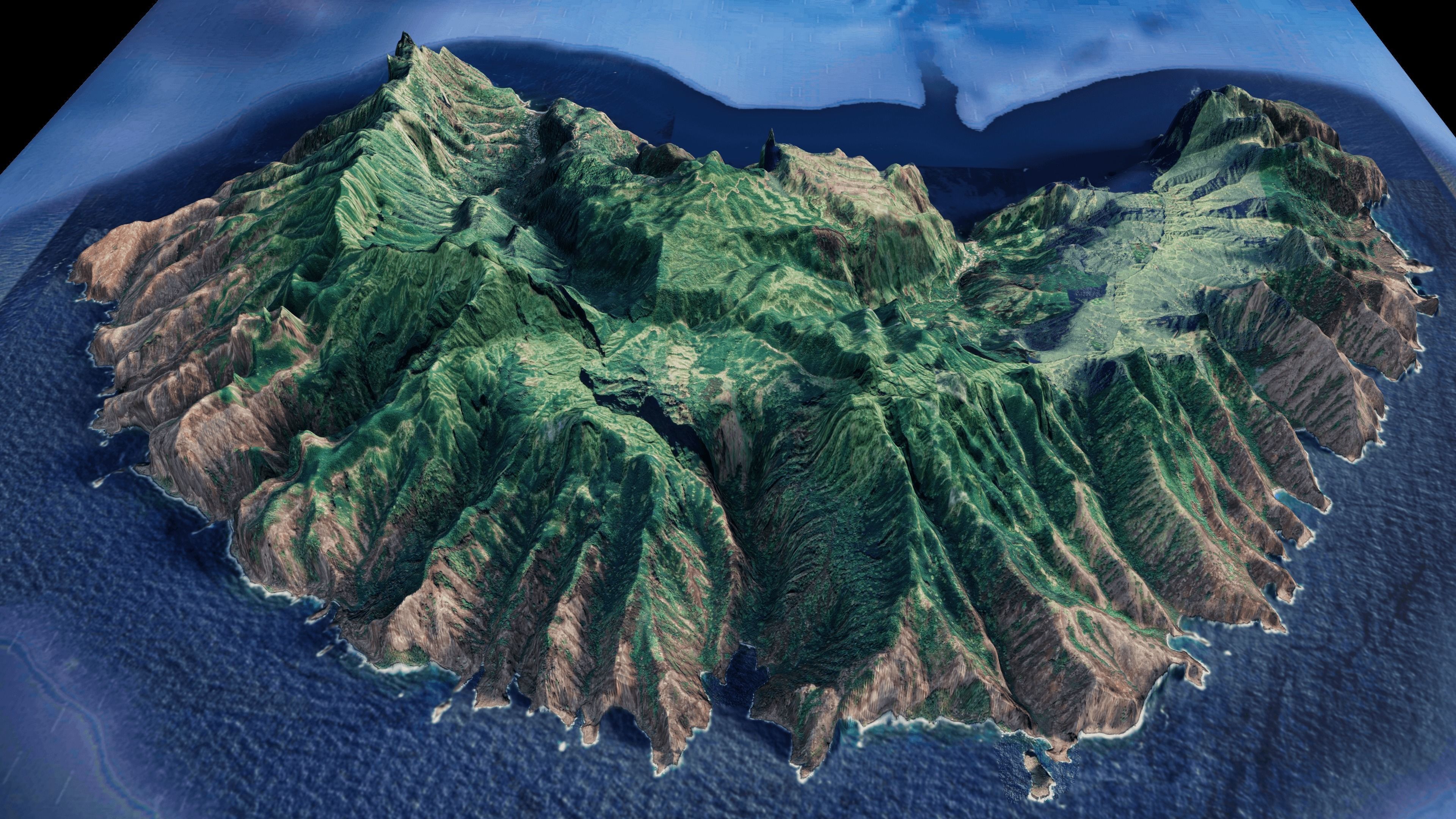 Fatu Hiva island 3d model terrain 3D model_10