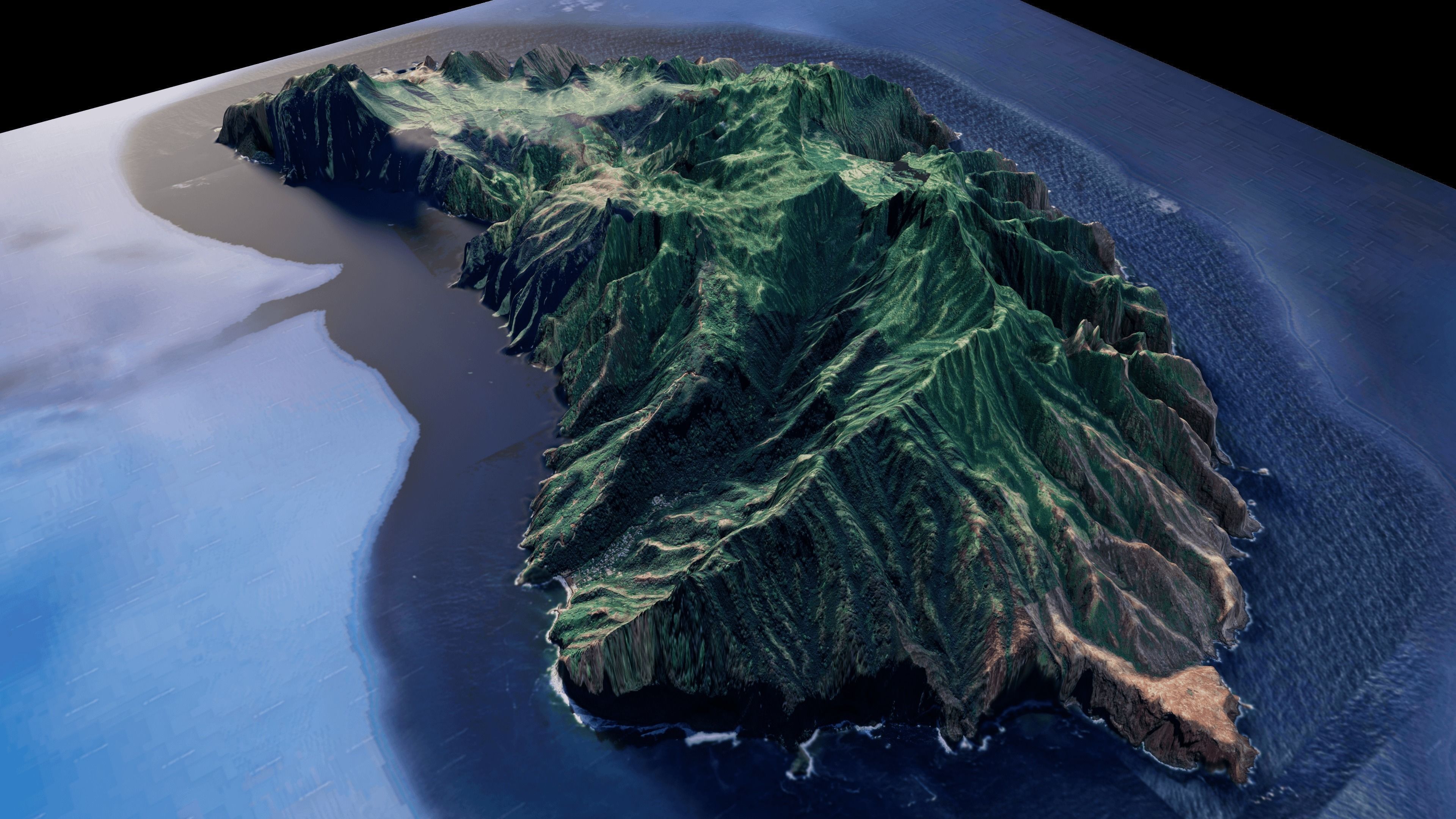 Fatu Hiva island 3d model terrain 3D model_7