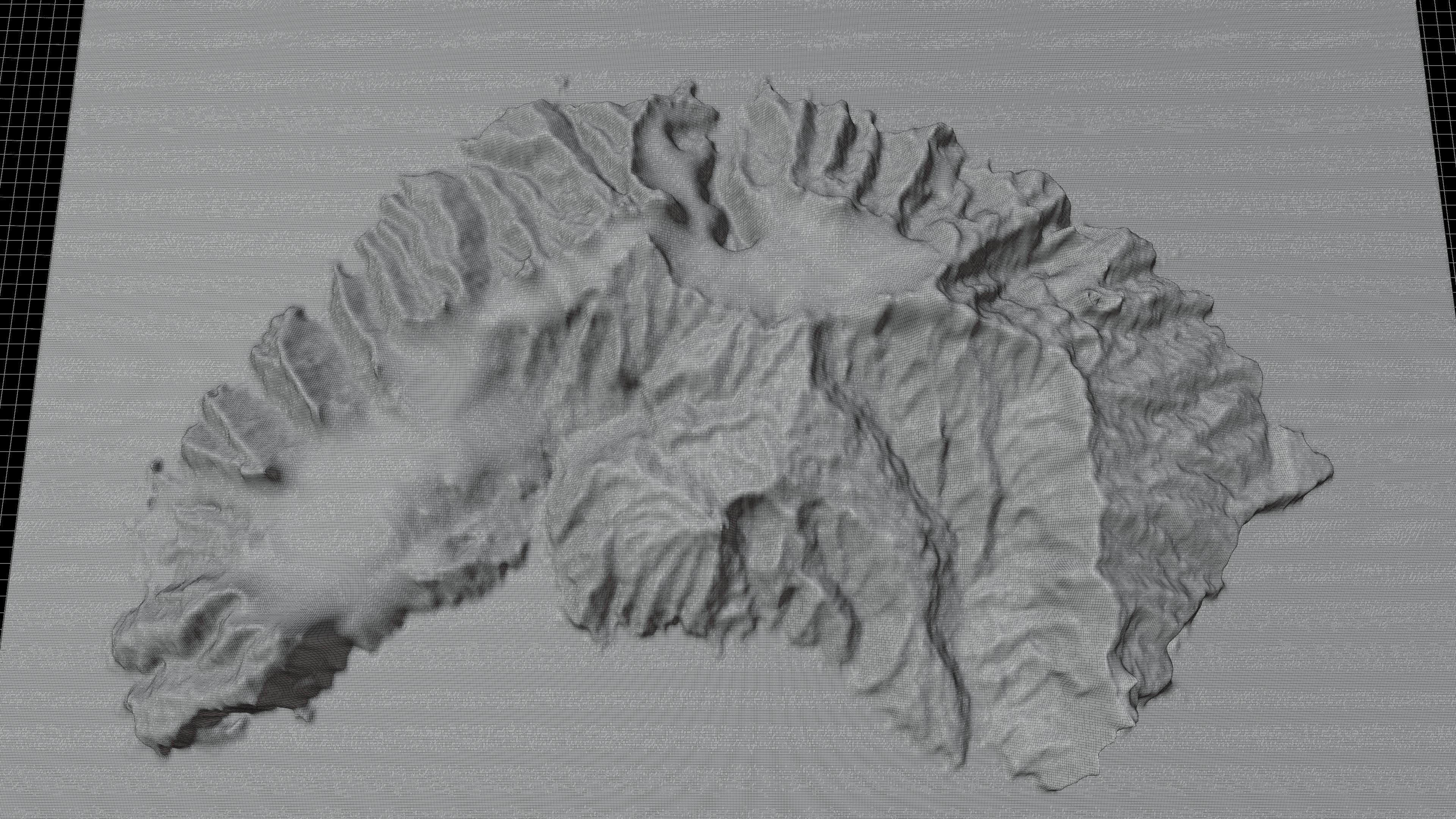 Fatu Hiva island 3d model terrain 3D model_4