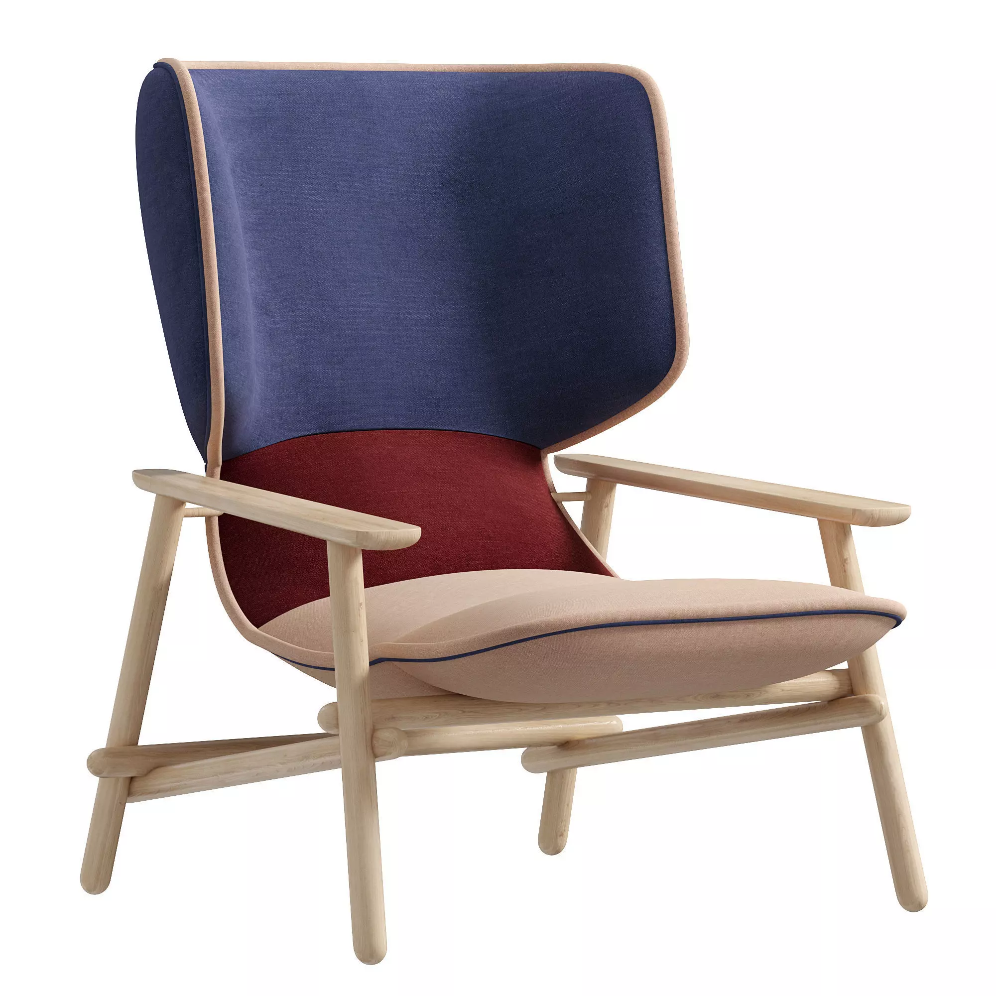 Lilo Wing armchair by Patricia Urquiola 3D model