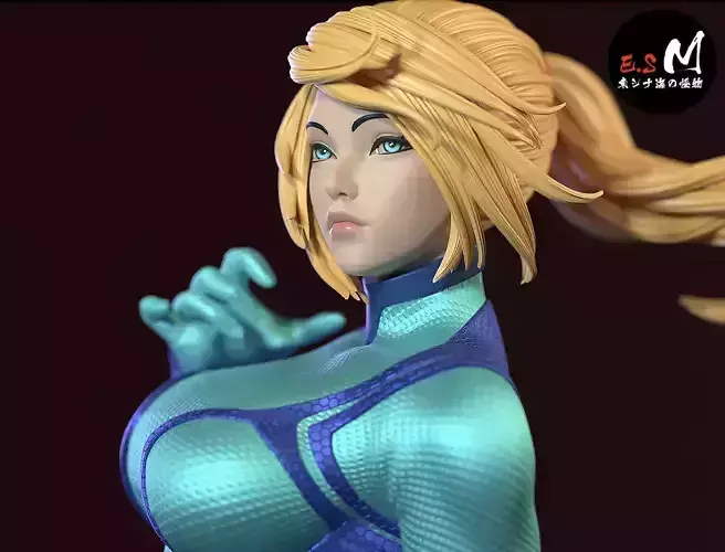 SamusAran CHARACTER BY ESM 3D print model