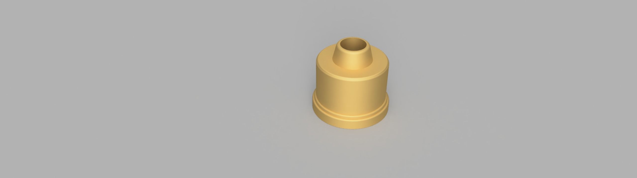 18th Century Brass Style Quill Pen Inkwell  3D print model_2