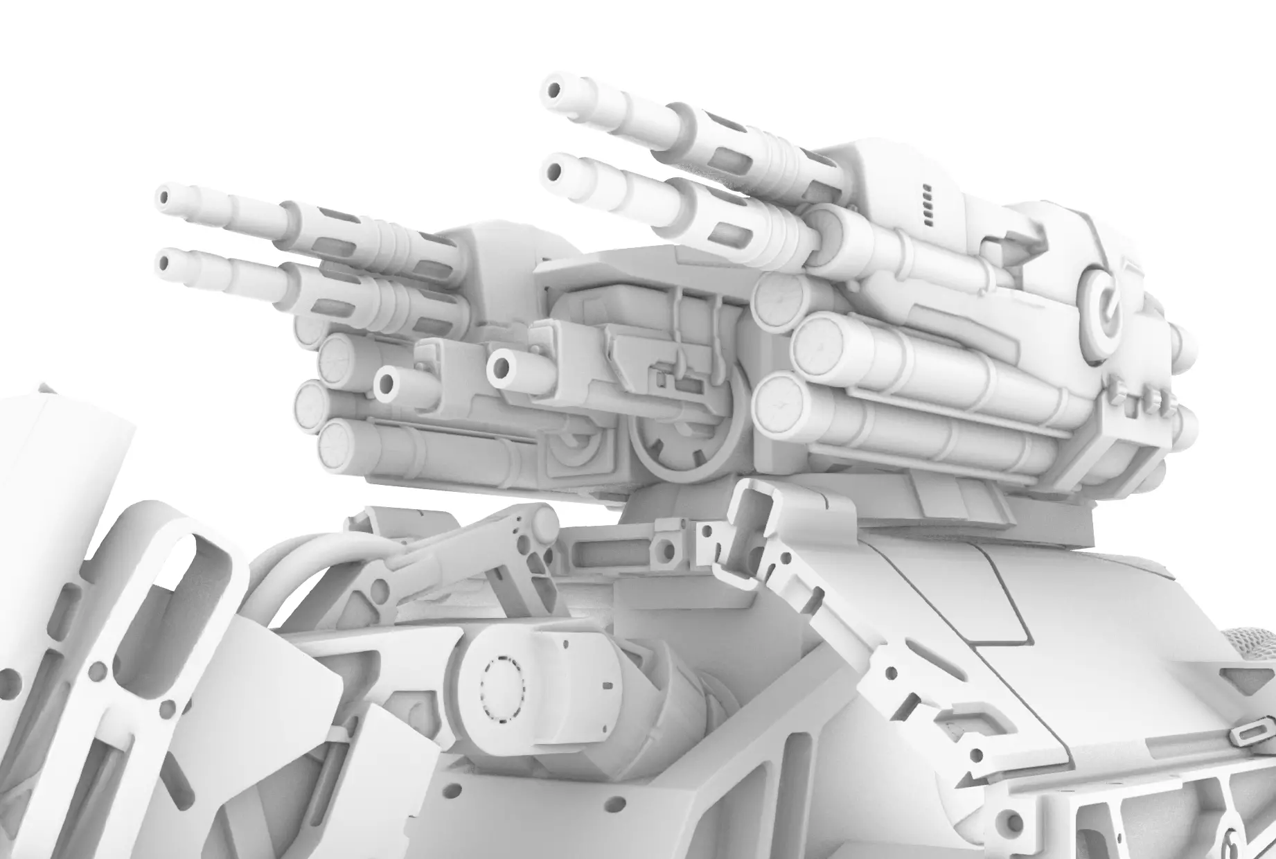 Mech robot 3D print model_0