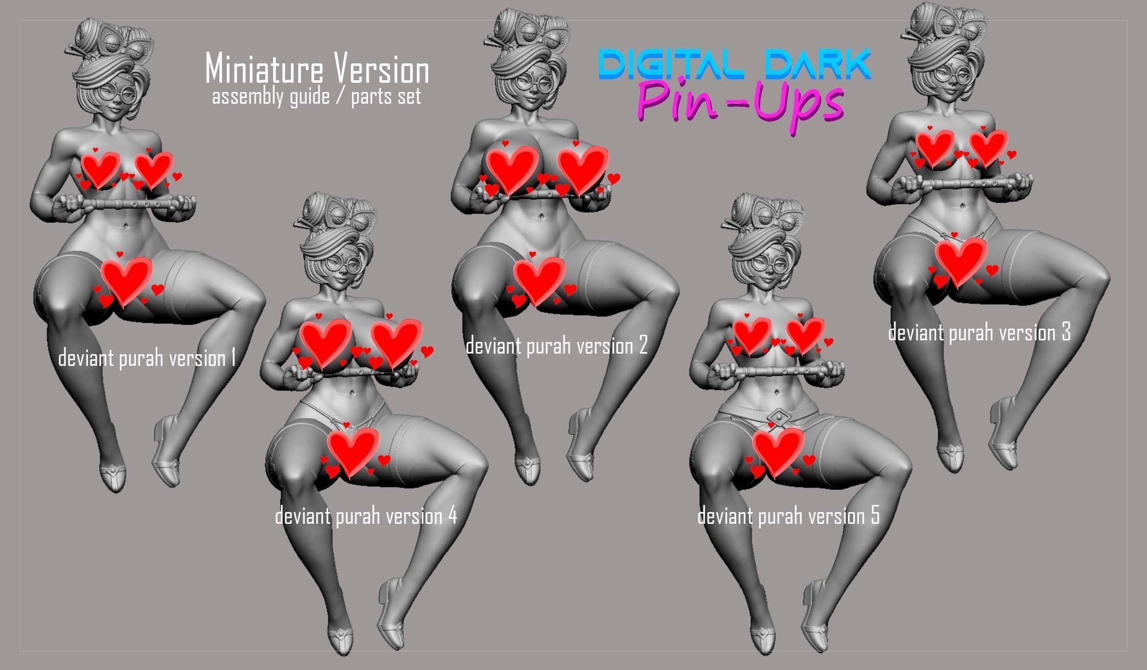 Purah from Zelda with NSFW version and Miniatures and Keychains 3D print model_15